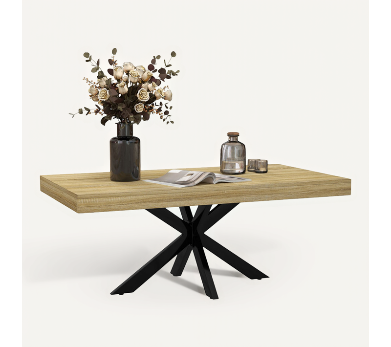 Table Basse Natos Aspect Chêne Et Noire