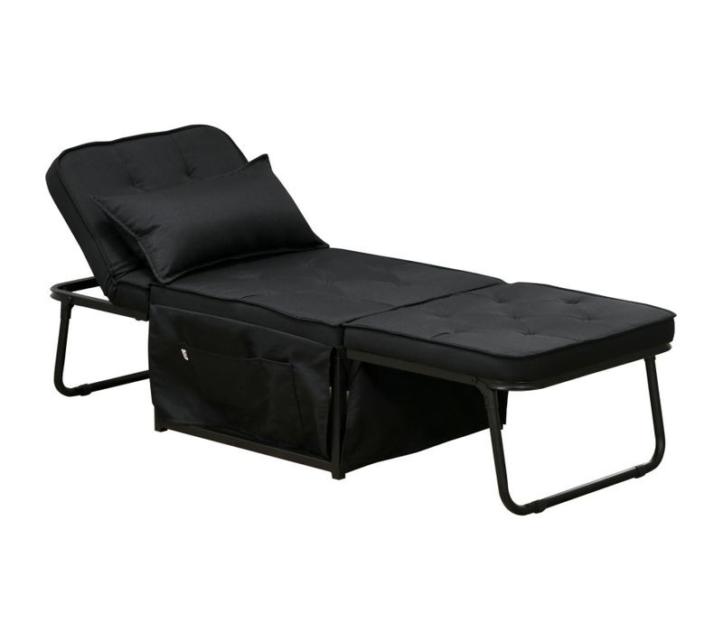 Fauteuil Chaise Longue Lit Matteo Noire