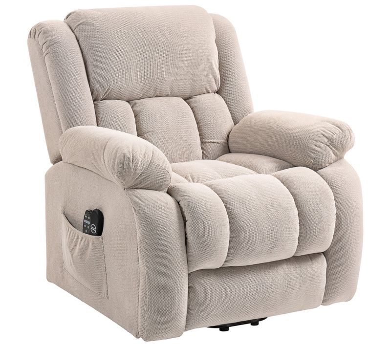 Fauteuil Releveur Massant Inclinable Eleonora Beige