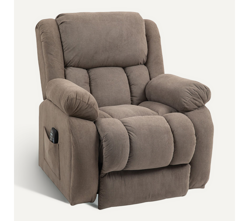 Fauteuil Releveur Massant Inclinable Donatella Marron
