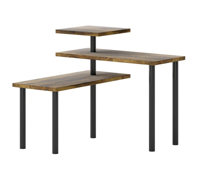 Etagère De Cuisine à Poser Modulable Helva Marron Et Noir