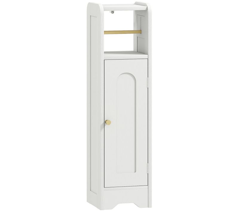 Armoire Papier Toilette Domenico Effet Bois Blanc