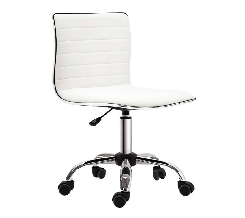 Chaise De Bureau Design Style Chesterfield Anselm Blanc