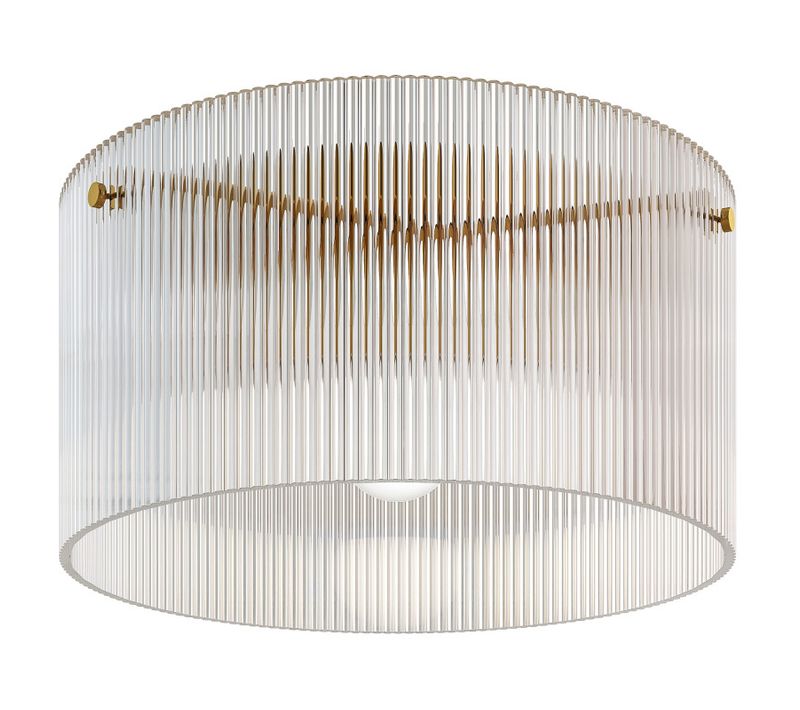 Plafonnier Design Semi Affleurant Horry Transparent