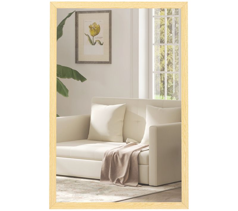 Miroir Mural Rectangulaire 40 X 60 Cm Philip Bois