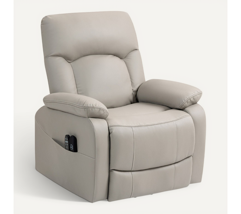 Fauteuil Releveur électrique Varion Confort Massant Chauffant Inclinable Gris Clair