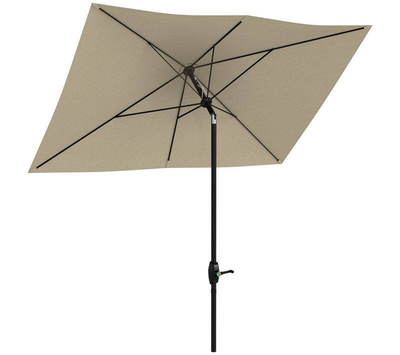 Parasol Dunmore Inclinable Jardin Terrasse Piscine Anti-uv Beige 2,9x2m