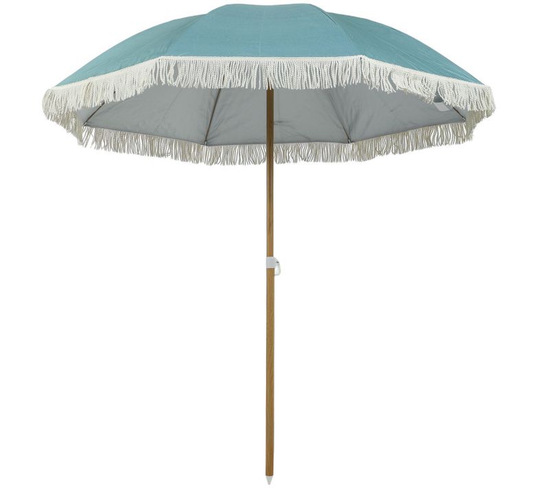 Parasol Neubach Design Franges Upf50+ Réglable Bleu Clair 172 Cm