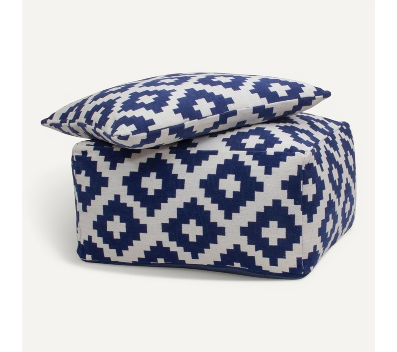 Pouf Coussin Set 80 X 80 Cm Beige