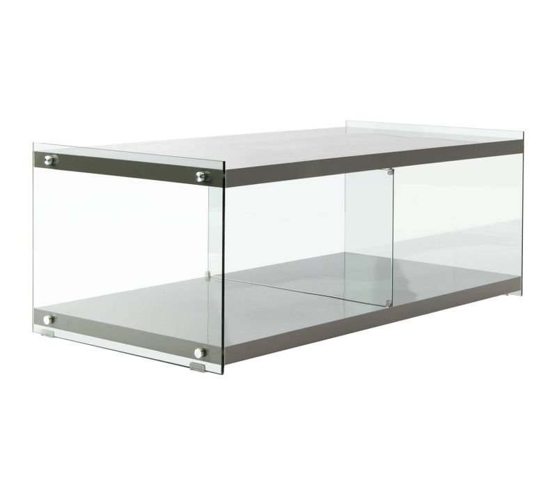Table TV Verre Gris 120x60x45cm