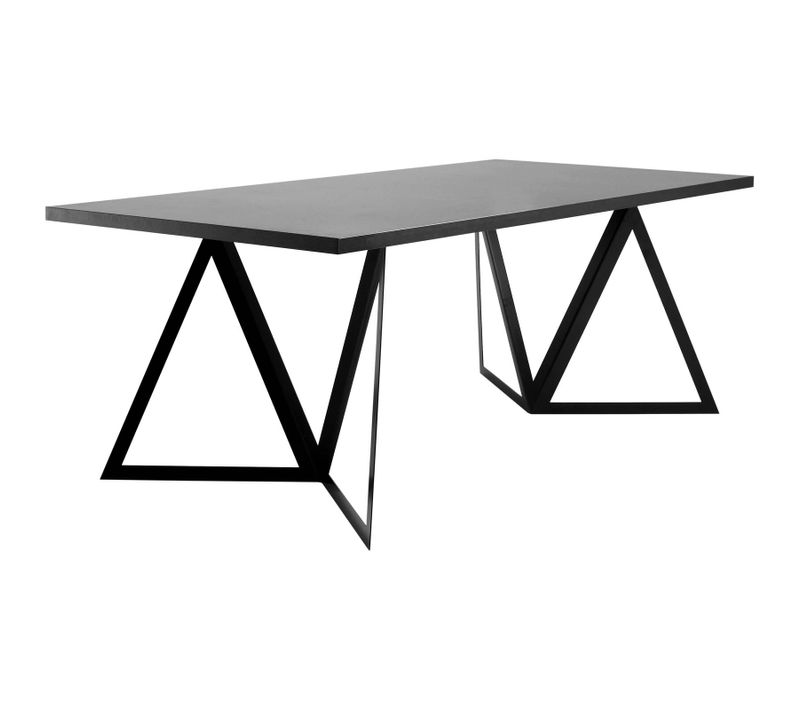 Table à Diner Bois Noir 200x100x75cm