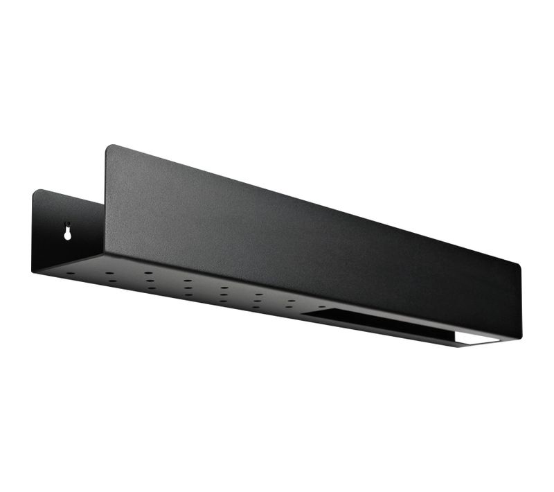 Etagère Métal Laqué Noir 70x10x10cm