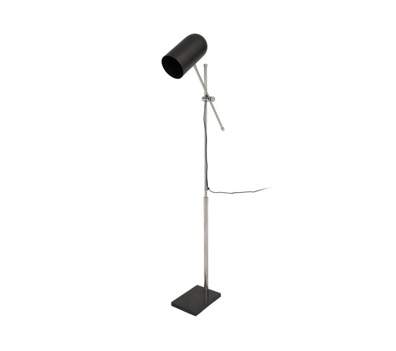 Lampadaire Noir Argent 58x18x138cm