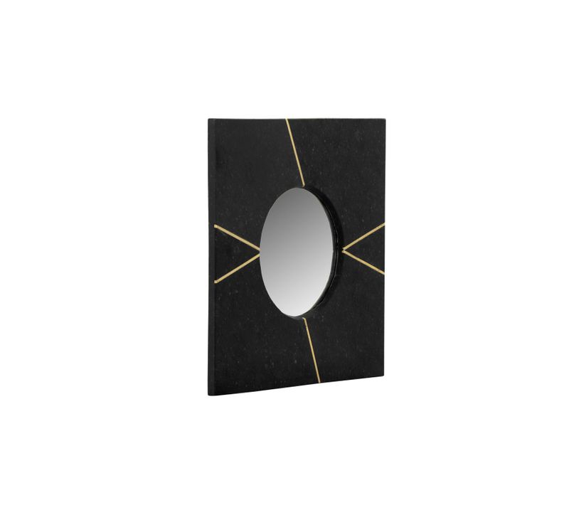 Miroir Mural Carré Noir 41x41x2cm