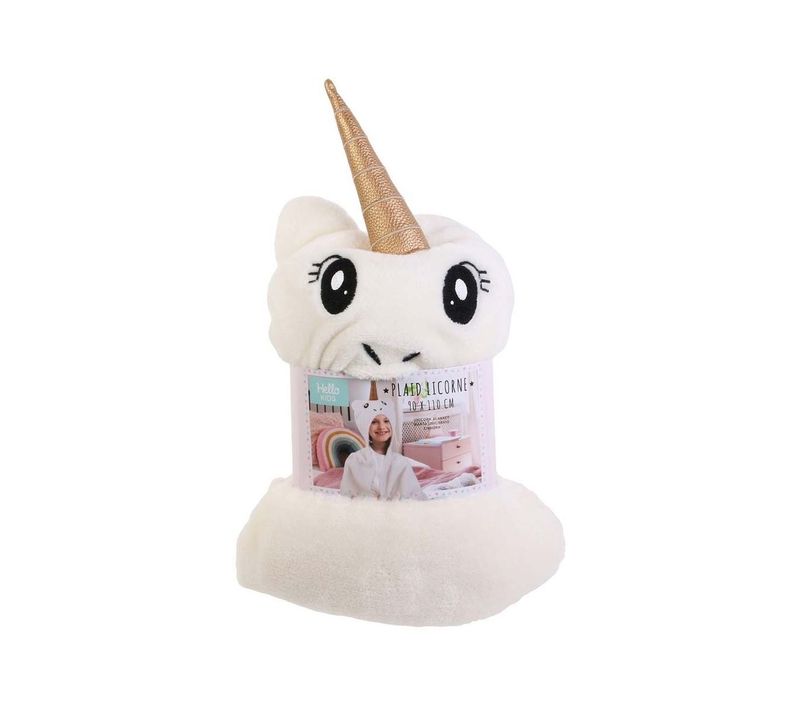 Plaid Enfant En Polyester Licorne