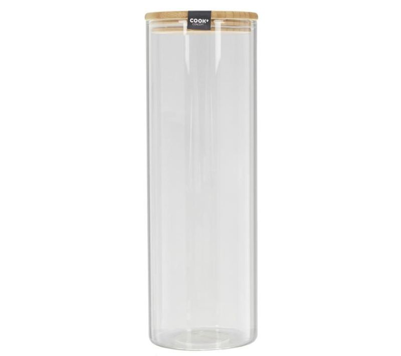Bocal En Verre "bambou" 2l Transparent
