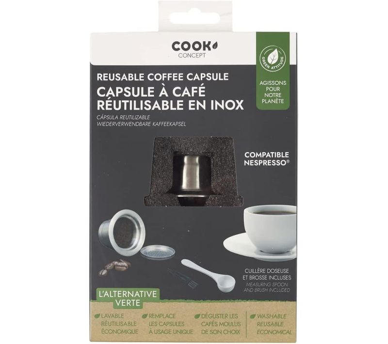 Capsule Réutilisable En Acier Adpaté Nespresso Ka4558 Pour Cafetière - Expresso Broyeur