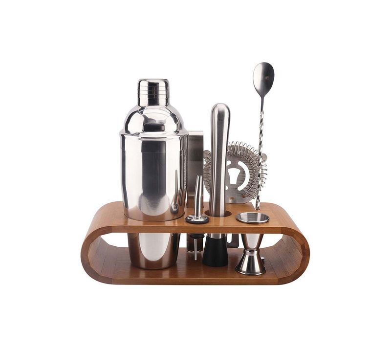 Coffret à Cocktail Avec Socle En Bambou