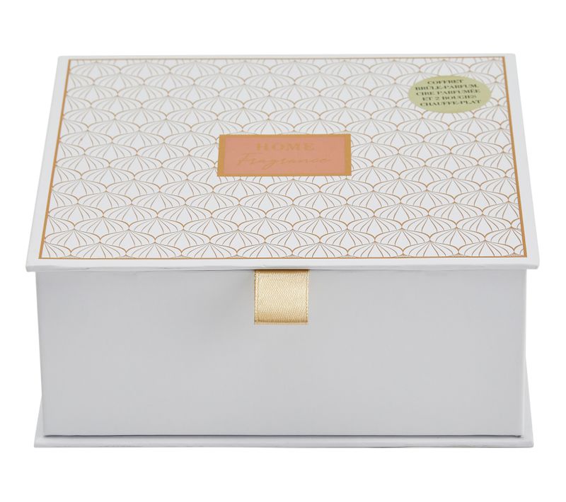 Coffret Brûle Parfum Avec Cire Parfumée Senteur Fleur De Ceriser