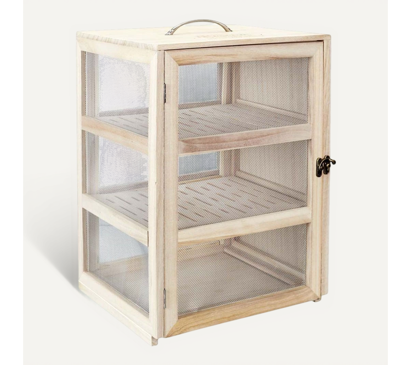 Garde Manger En Bois Réserves Gourmandes 3 Niveaux