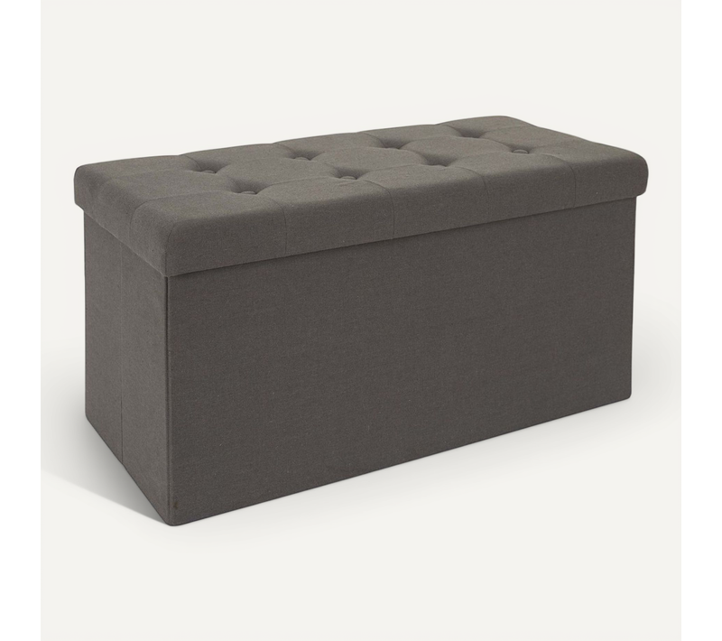 Banc Coffre Pliable Eleonor Gris