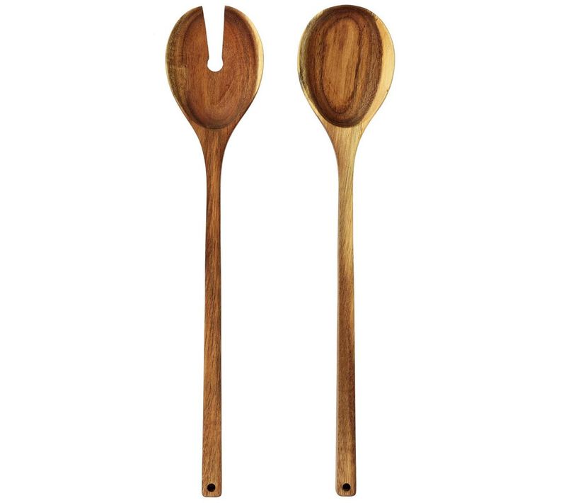 Couverts De Service "acacia" 36cm Marron