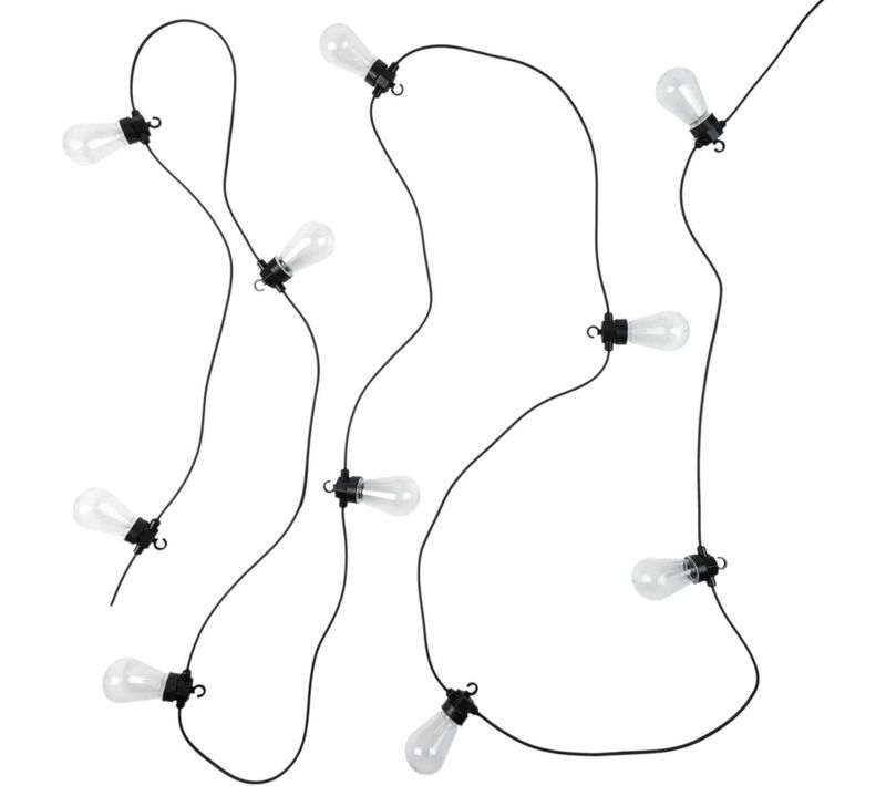 Guirlande Extérieure 10 Ampoules LED 4,50 M Blanc Chaud