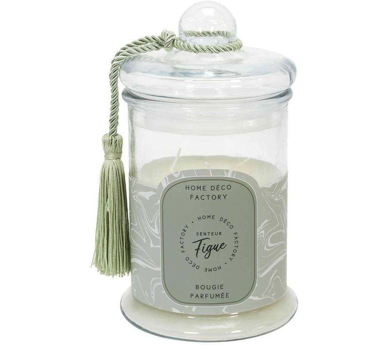 Bougie Parfumée Bonbonnière 13,2 Cm Vert - Senteur Figue