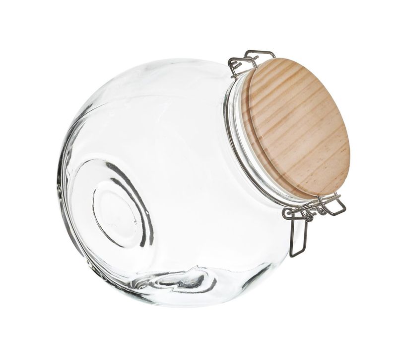Bocal De Conservation "bois" 2,2l Transparent