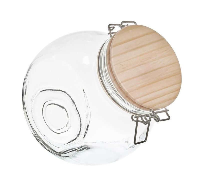 Bocal De Conservation "bois" 1,7l Transparent