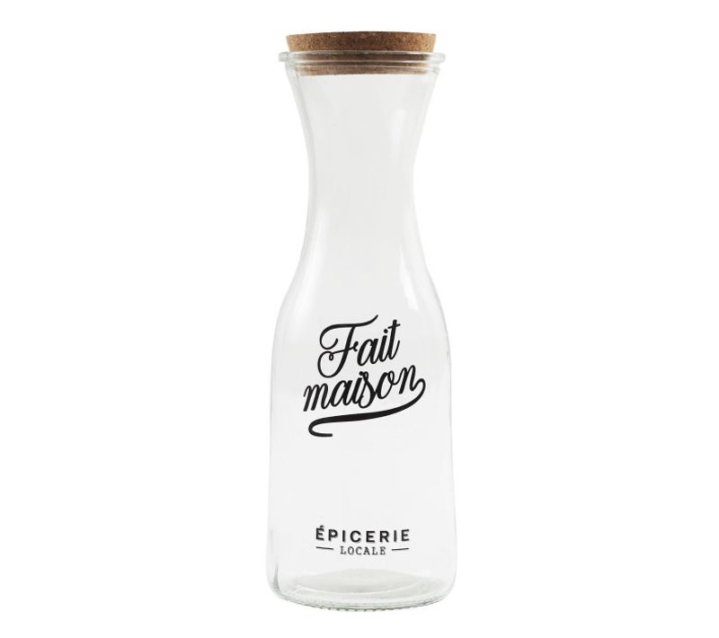 Carafe En Verre Design "brooklyn" 1l Transparent