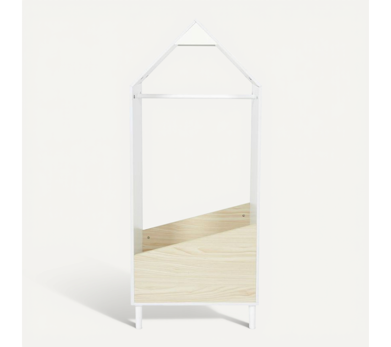 Penderie Enfant Maison Blanc Et Bois