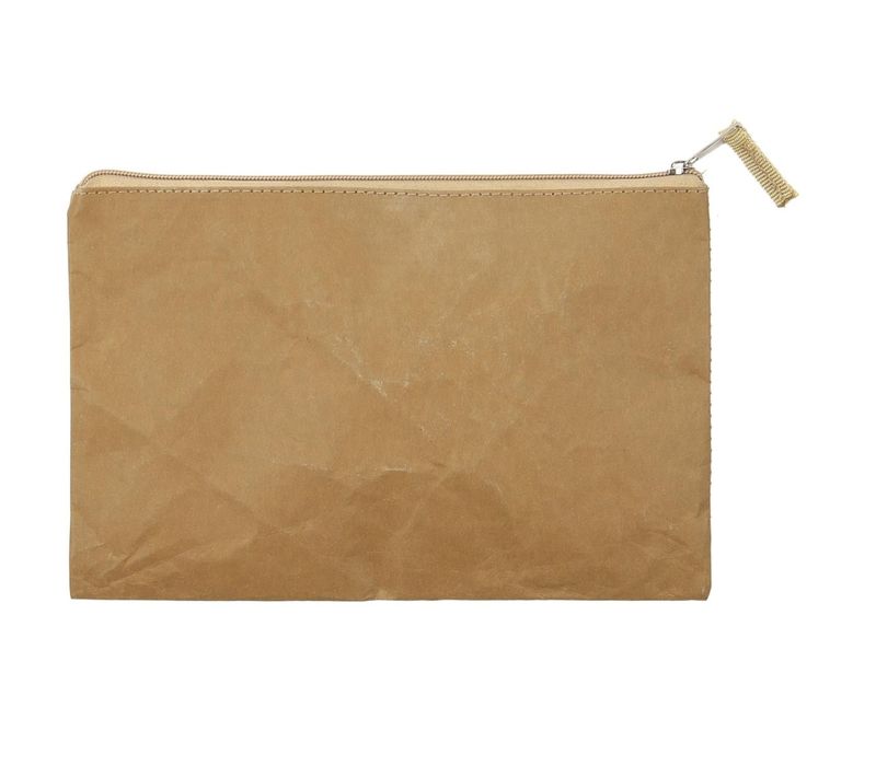 Trousse De Toilette "kraft" 27cm Naturel