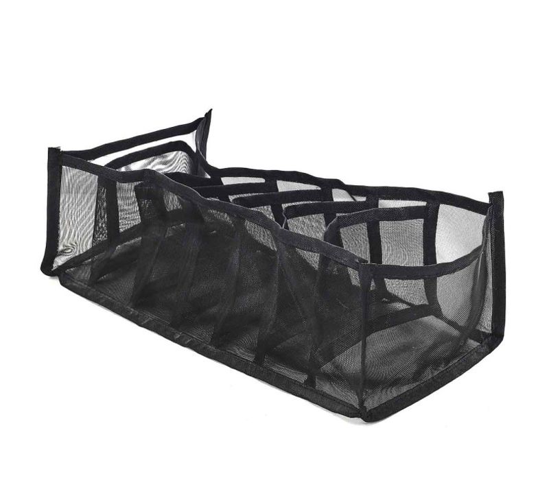 Rangement Vêtements "7 Compartiments" 36cm Noir