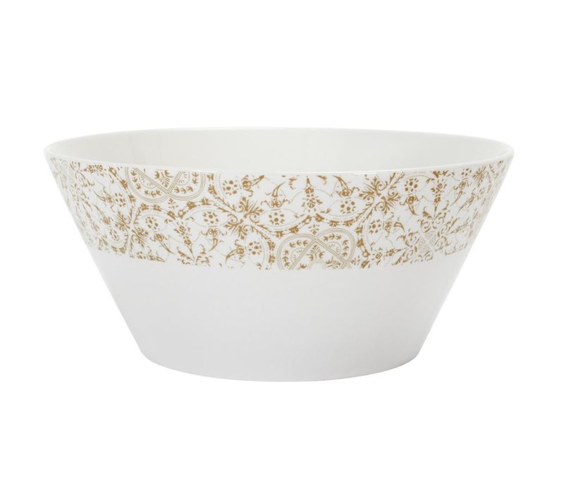 Saladier En Porcelaine "faience" 25cm Blanc