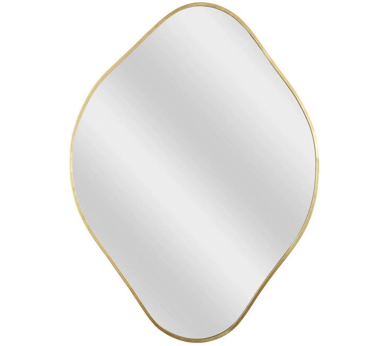 Miroir Déco "losange" 60cm doré