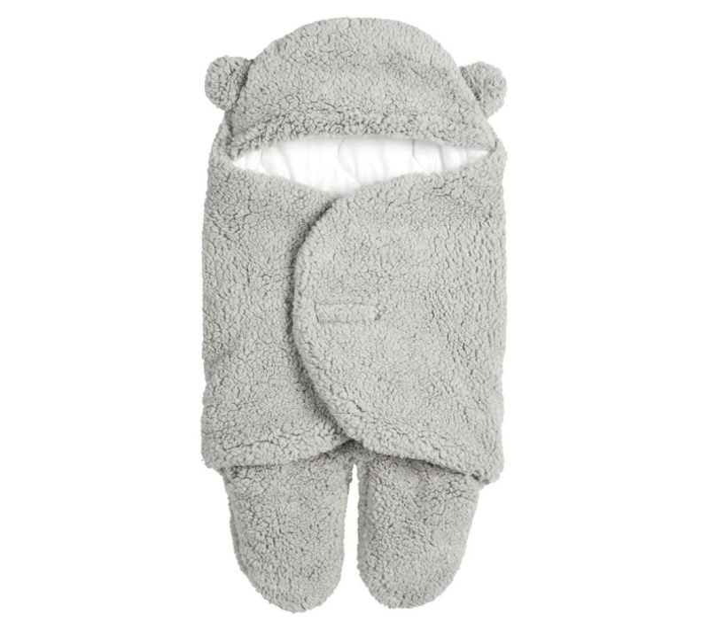 Chancelière Polaire "ours" 76cm Gris