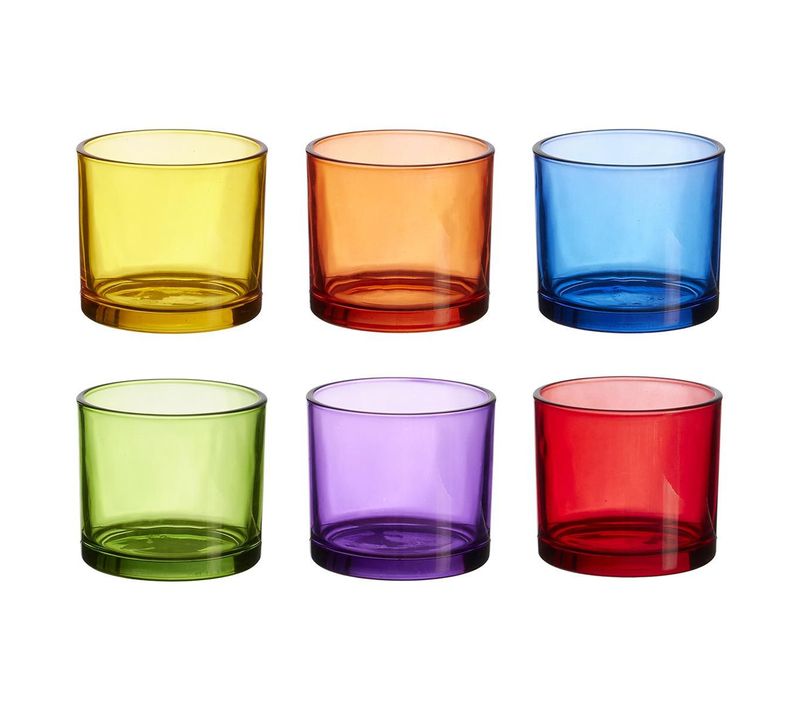 Lot De 6 Verres "bain De Soleil" 16cl Multicolore