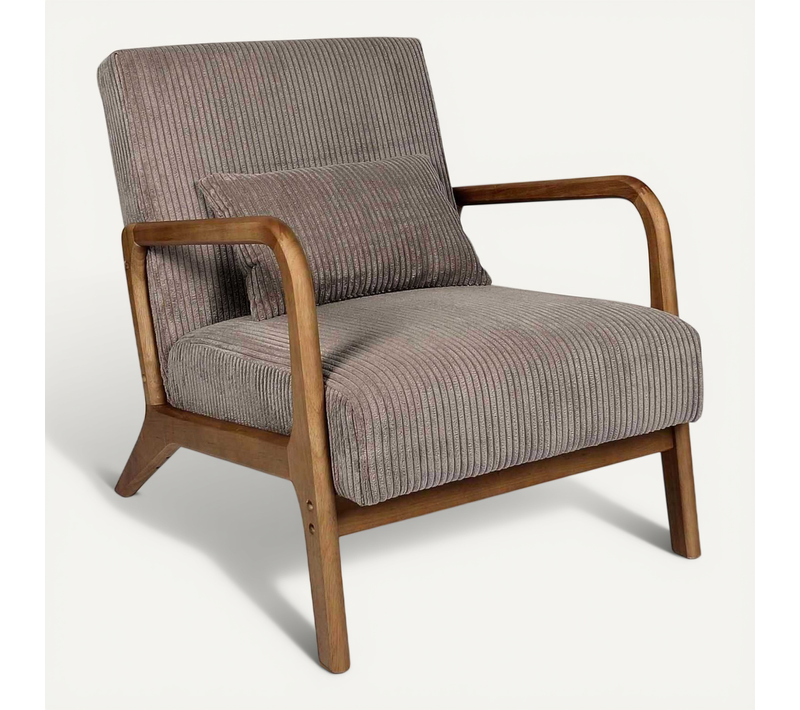 Fauteuil Détente En Velours Côtelé Scott