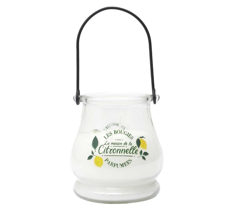 Bougie Parfumée Antimoustique "couleur" 200g Citronnelle