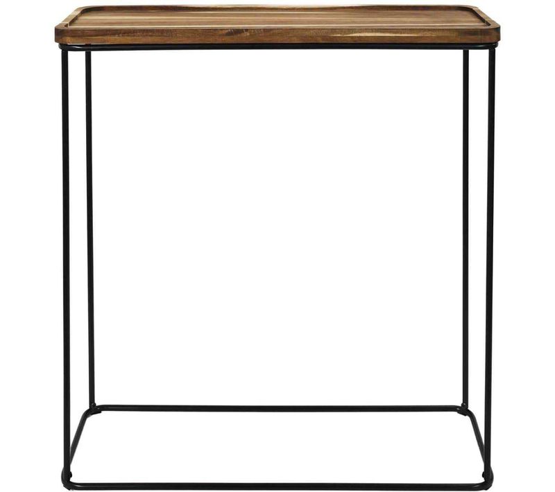 Console En Métal Et Plateau En Acacia