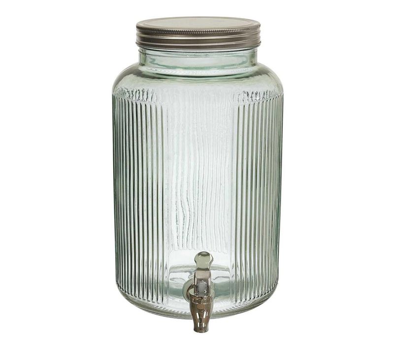 Distributeur De Boisson En Verre "colores" 5l Transparent