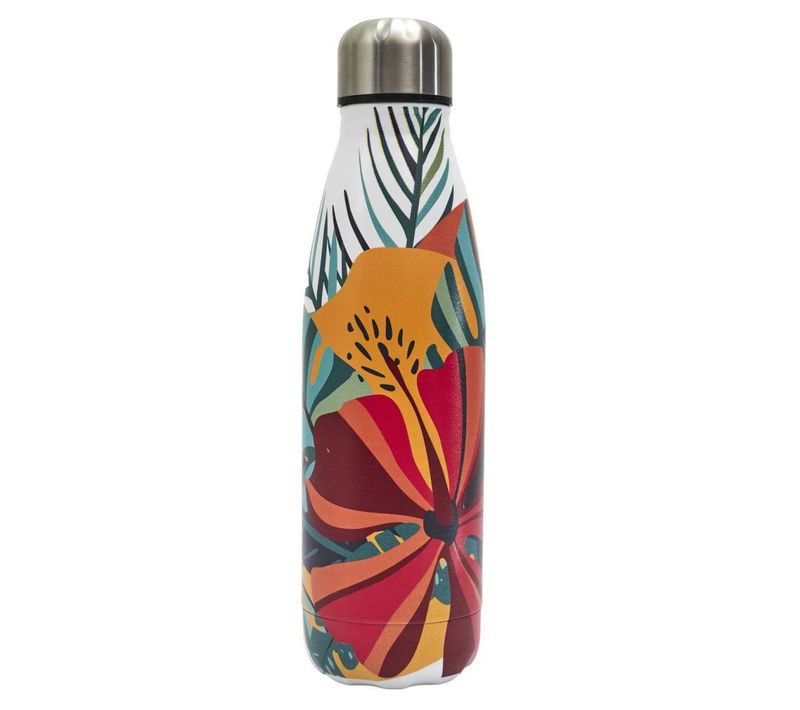 Bouteille Isotherme En Inox "exotique" 50cl Multicolore