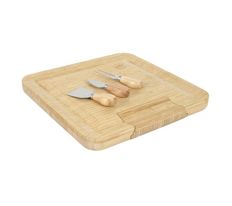 Planche Apéro En Bambou "la Table Des Amis" 33cm Naturel