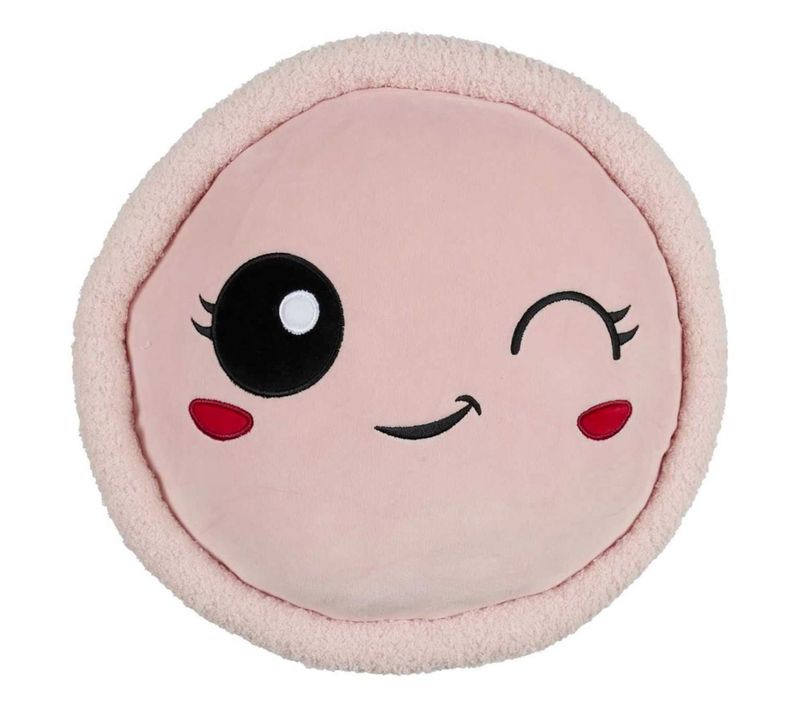 Peluche Enfant Macaron "kawaii" 36cm Rose