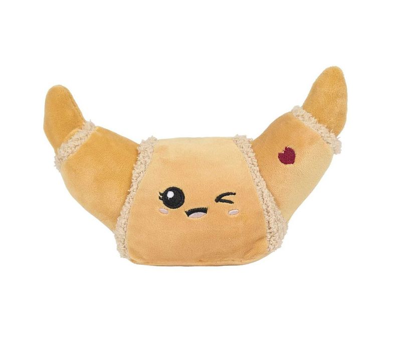Peluche Enfant Croissant "kawaii" 20cm Marron