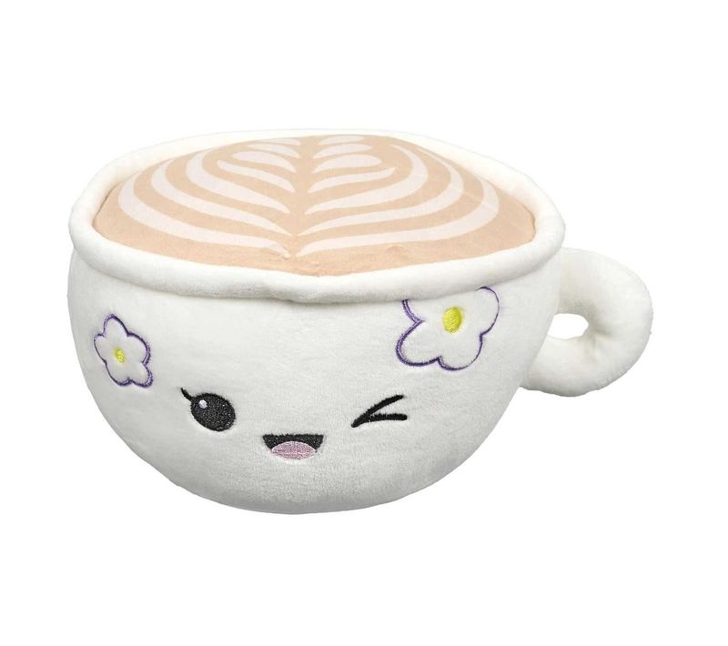 Peluche Enfant Tasse à Café "kawaii" 18cm Blanc