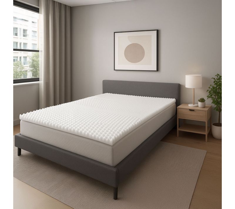 Surmatelas Mousse 180x200cm - Mémoire De Forme 7 Zones De Confort - Découpable 180x190