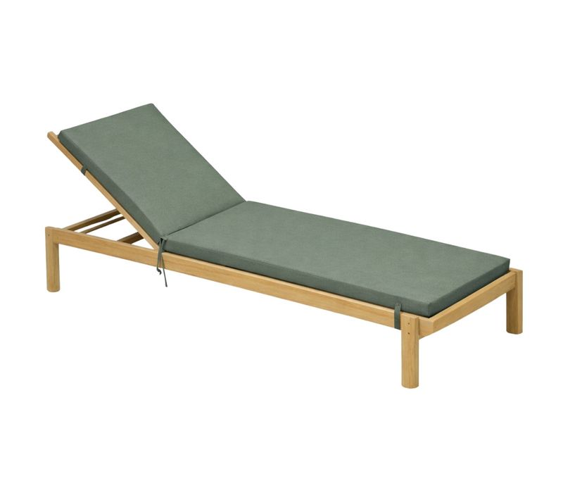 Matelas Bain De Soleil Extérieur Imperméable Minorque - 60x190 Cm - Vert Olive