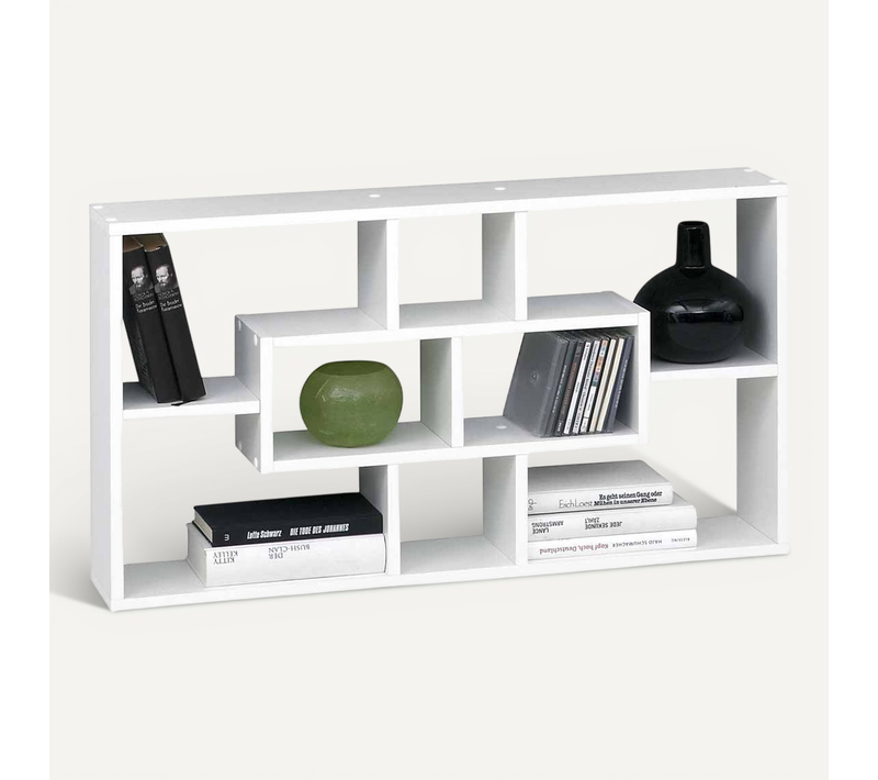 étagère Murale "8 Compartiments" 85cm Blanc